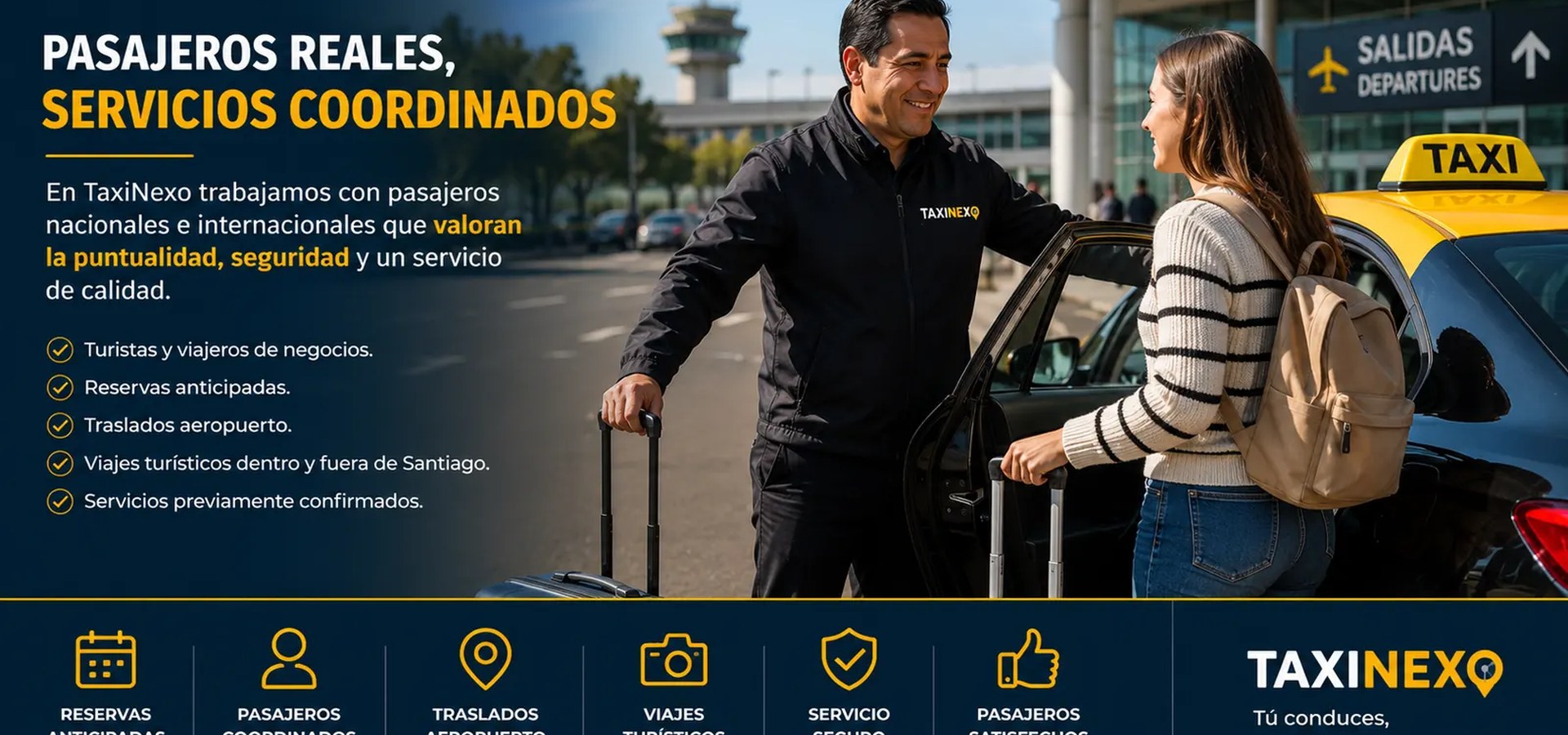 TaxiNexo transfer context in Santiago for Le Rêve Boutique Hotel