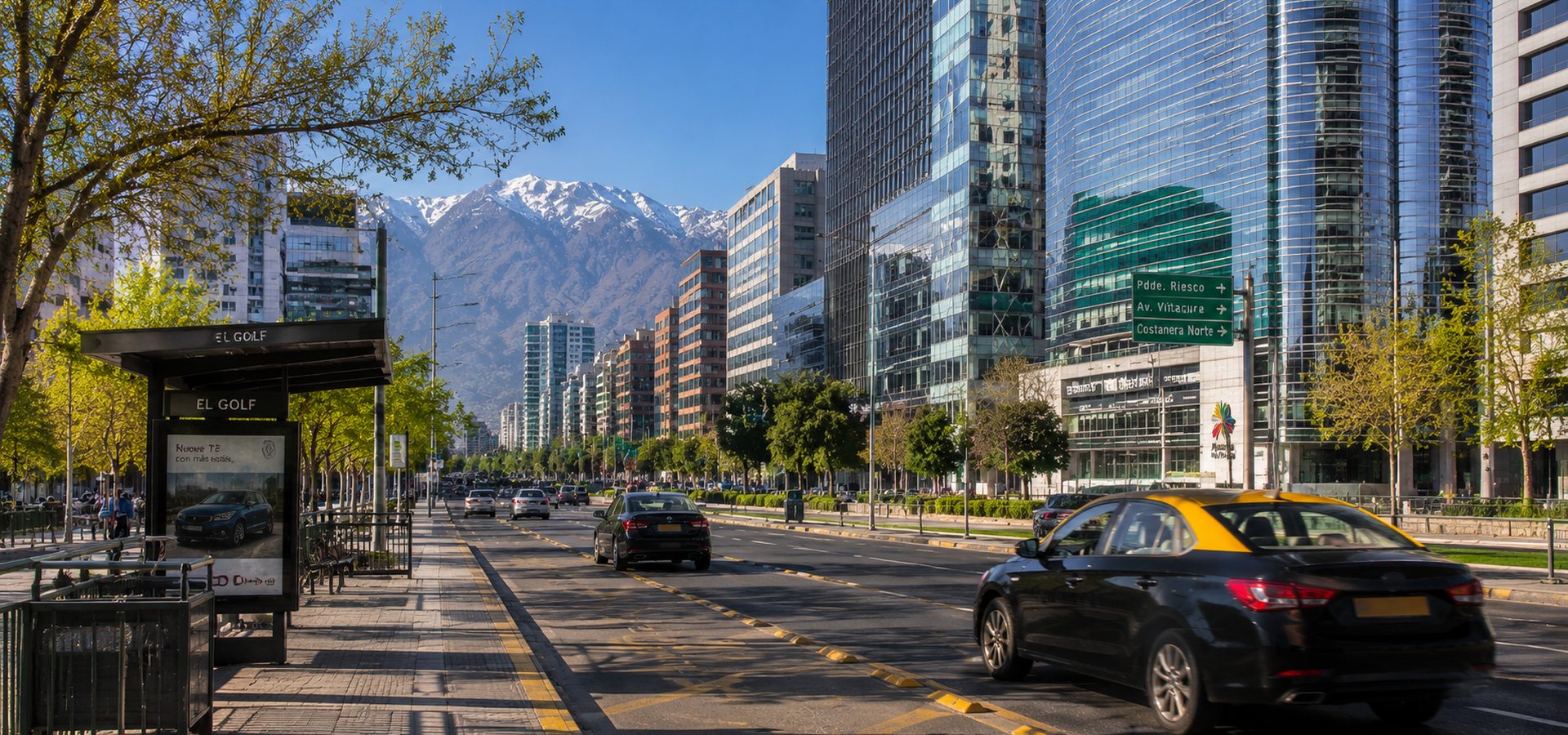 Contexto de transfer TaxiNexo em Santiago para Hotel Panamericano