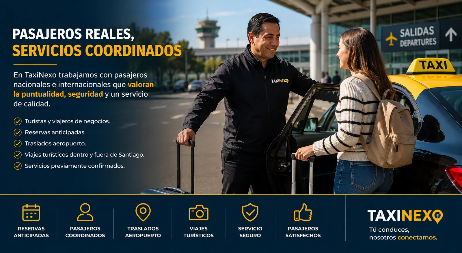 Traslado privado previamente coordinado por TaxiNexo